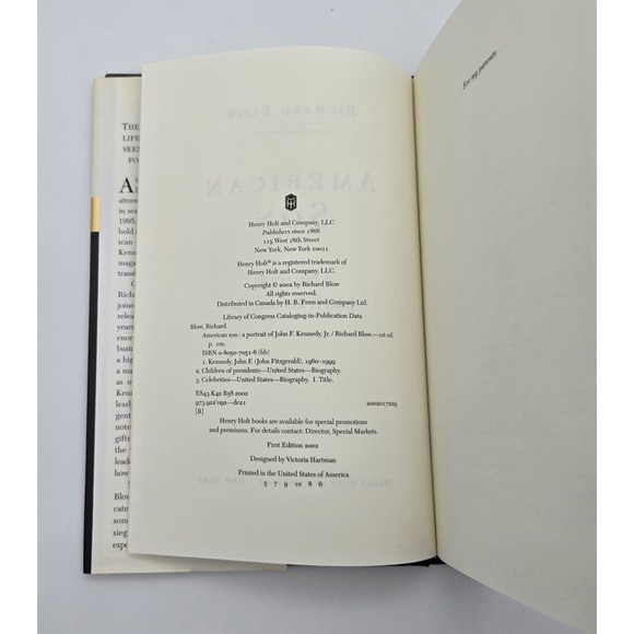 American Son A Portrait of John F Kennedy Jr Hardcover Book Used Biography - Picture 8 of 9